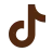 A brown Tik Tok logo
